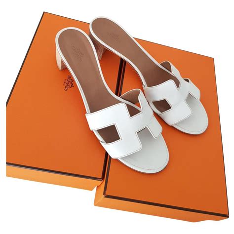 hermes flat sandals white|Hermes high heels sandals.